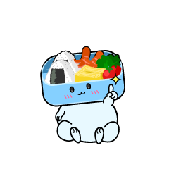 指差しする小ちゃな お弁当