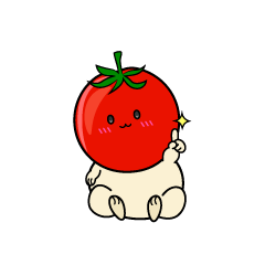 指差しする小ちゃなミニトマト