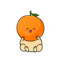 笑顔の小ちゃなオレンジ