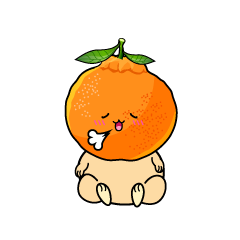 リラックスする小ちゃなデコポン