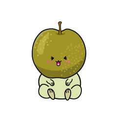 笑う小ちゃな梨