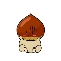 絶望する小ちゃな栗