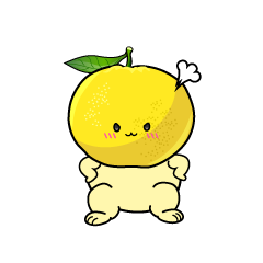 怒る小ちゃなはっさく