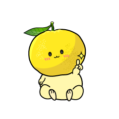 指差しする小ちゃなはっさく