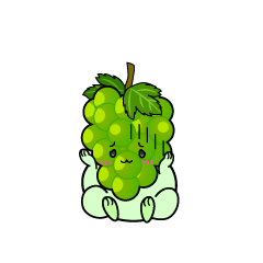 絶望する小ちゃなマスカットぶどう