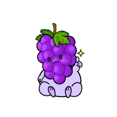 指差しする小ちゃな葡萄（ぶどう）