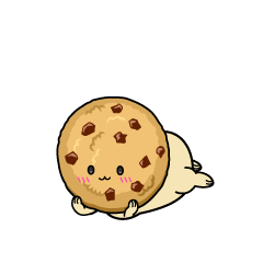 じっと見る小ちゃなチョコチップクッキー