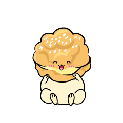 笑顔の小ちゃなシュークリーム