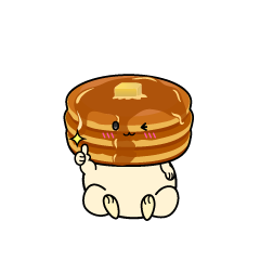 いいねする小ちゃなパンケーキ