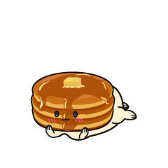 じっと見る小ちゃなパンケーキ