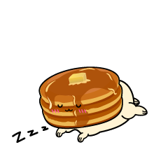 眠る小ちゃなパンケーキ