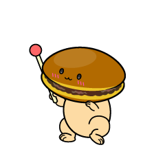 説明する小ちゃなどら焼き