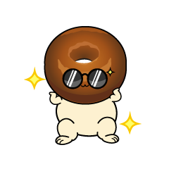 かっこいい小ちゃなドーナツ