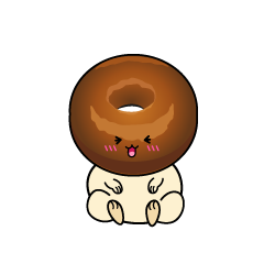 笑う小ちゃなドーナツ