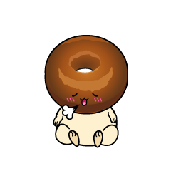 リラックスする小ちゃなドーナツ
