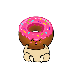 笑顔の小ちゃないちごチョコドーナツ