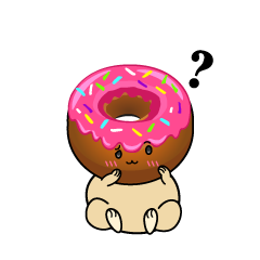 考える小ちゃないちごチョコドーナツ