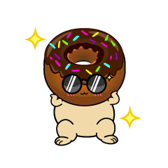 かっこいい小ちゃなチョコレートドーナツ