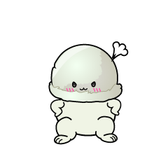 怒る小ちゃなアイスクリーム