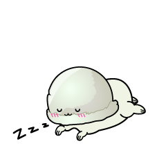 眠る小ちゃなアイスクリーム