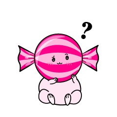 考える小ちゃな飴玉キャンディ