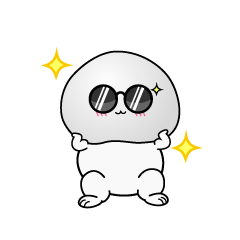 かっこいい小ちゃな大福餅