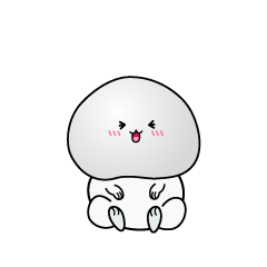 笑う小ちゃな大福餅