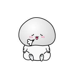 リラックスする小ちゃな大福餅