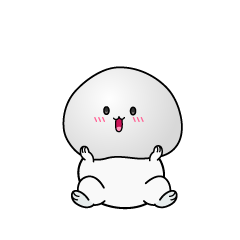 驚く小ちゃな大福餅