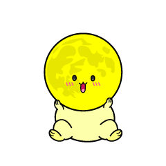 驚く小ちゃな月