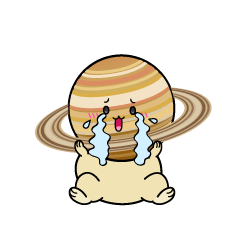 大泣きする小ちゃな土星