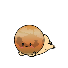 じっと見る小ちゃな火星