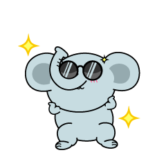 かっこいい小ちゃなゾウ