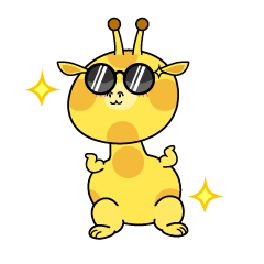 かっこいい小ちゃなキリン