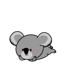 じっと見る小ちゃなコアラ