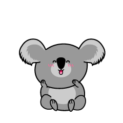 笑顔の小ちゃなコアラ