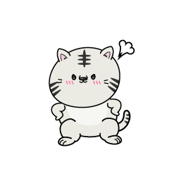怒る小ちゃなホワイトタイガー