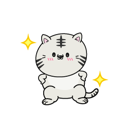 自信満々な小ちゃなホワイトタイガー