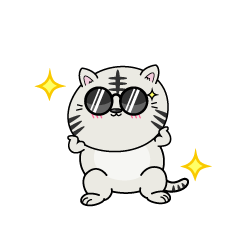 かっこいい小ちゃなホワイトタイガー