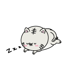 眠る小ちゃなホワイトタイガー