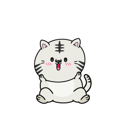 驚く小ちゃなホワイトタイガー