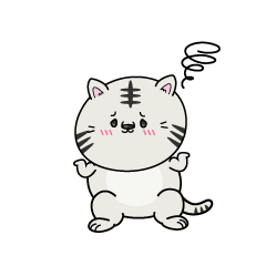 困る小ちゃなホワイトタイガー