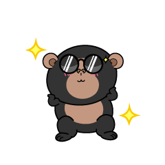 かっこいい小ちゃなチンパンジー