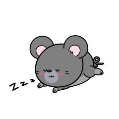 眠る小ちゃなネズミ