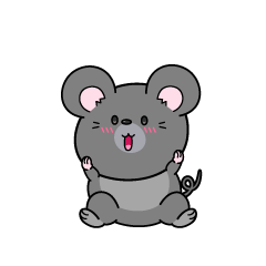 驚く小ちゃなネズミ