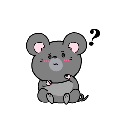 考える小ちゃなネズミ