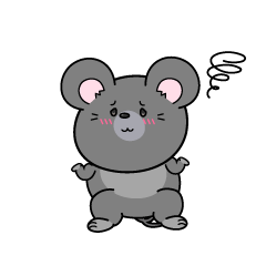 困る小ちゃなネズミ