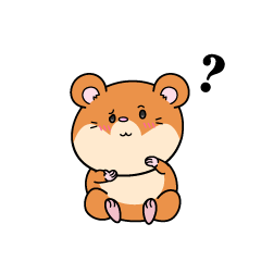 考える小ちゃなハムスター