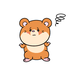 困る小ちゃなハムスター