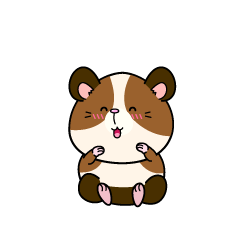 笑顔の小ちゃなモルモット